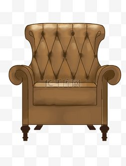 欧式沙发座椅插画