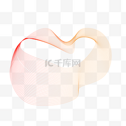 波浪空间图片_网状线条渐变律动