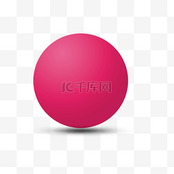 红色立体圆球图片_红色的圆球免抠图