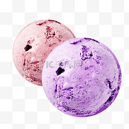 冰淇淋紫色图片_甜品美食冰淇淋球