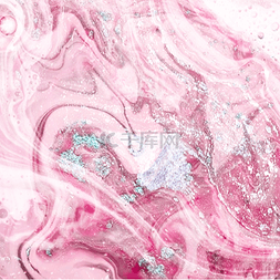 水彩粉色流体石纹
