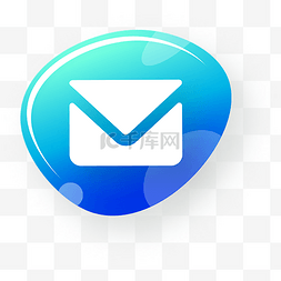 商务邮件图片_彩色梦幻渐变简约商务icon图标邮
