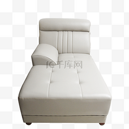 白色真皮图片_白色沙发贵妃床