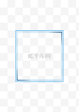 几何渐变效果图片_蓝色渐变效果边框对话框免扣png