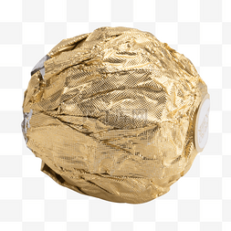金色金属包装巧克力球零食实拍