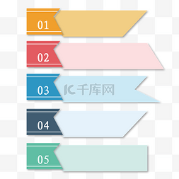 人形ppt元素图片_数字标题序列