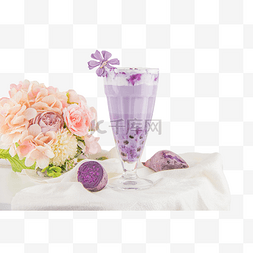 紫薯奶茶鲜花