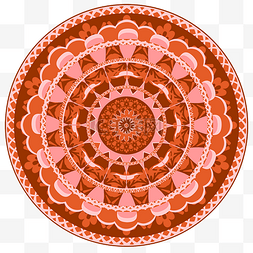 地中海花纹图片_圆形地毯图案