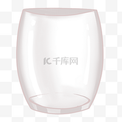 透明的玻璃杯子插画