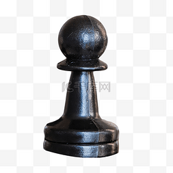 国际象棋黑棋子图片_国际象棋黑士兵