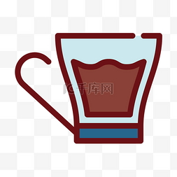 一杯饮料图标图片_一杯咖啡饮料图标
