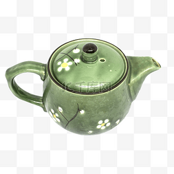 茶壶图片_绿色的茶壶