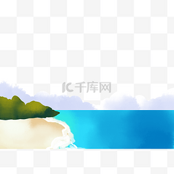 海景蓝色图片_大海海滩海景