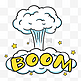 漫画BOOM爆炸蘑菇云对话框