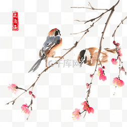 风花鸟图片_中国风花鸟画