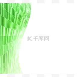 绿色商务线条图片_抽象绿色几何曲线元素