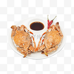 美食食物梭子蟹