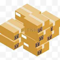 货物运输箱子图片_矢量货物运输箱子