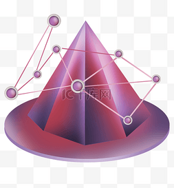 紫色晶体图片_科幻紫色粉色几何