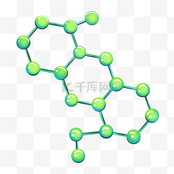 绿色绸缎带图片_绿色分子