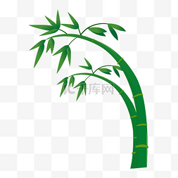 卡通植物竹子图片_古风意境水墨竹子水彩手绘