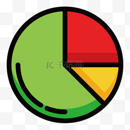 圆形数据分析图标