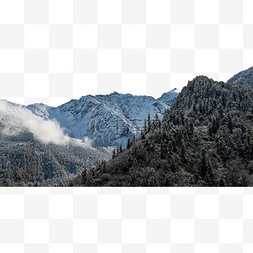 冬游图片_毕棚沟龙王海雪山近景