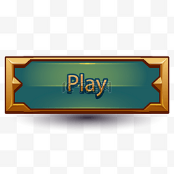绿色游戏按钮icon