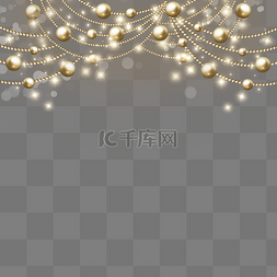 发光珠串图片_圣诞节珠子光效