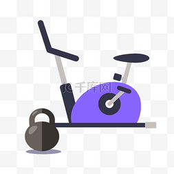 紫色系运动跑步机