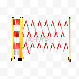 高级装修围挡图片_红色伸缩围挡