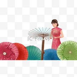 传统文化中国图片_中国非遗油纸伞制作