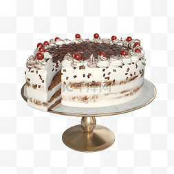盘子里蛋糕图片_盘子里的生日蛋糕
