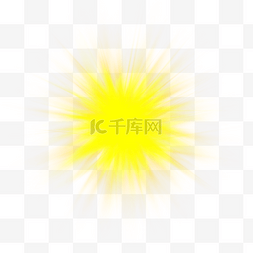 光线效果黄色图片_黄色圆形光感效果装饰