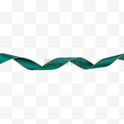 螺旋绿色丝带