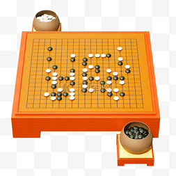 围棋招贴图片_下围棋棋魂黑白子