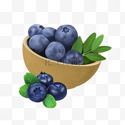 新鲜碗图片_一碗蓝莓水果