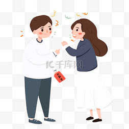 夫妻离婚图片_卡通离婚人物元素