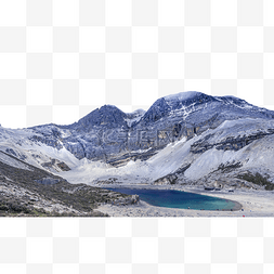 蓝天白云素材图片_木雅圣地折多山高原雪山