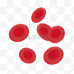 红色病毒图片_血细胞3D立体插画