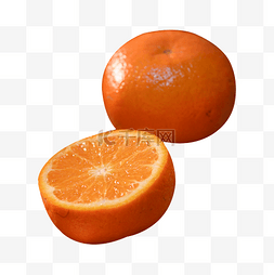 切开橙子图片_新鲜水果橙子橘子