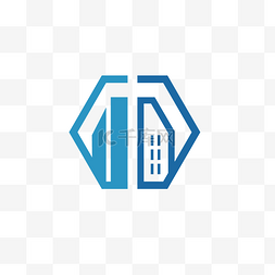 现代简约蓝色家居矢量logo