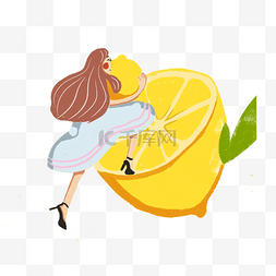 黄色的柠檬免抠图