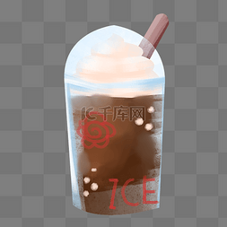 咖啡雪顶冰淇淋