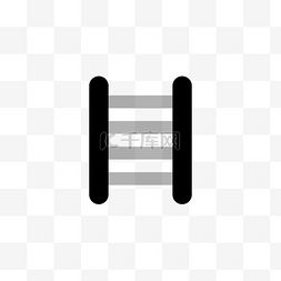 微信icon图标图片_卡通黑色楼梯符号图标