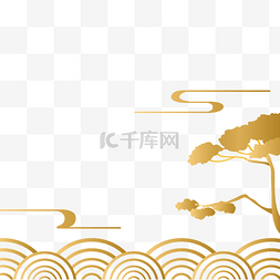 传统水波纹路图片_中国风传统烫金底纹