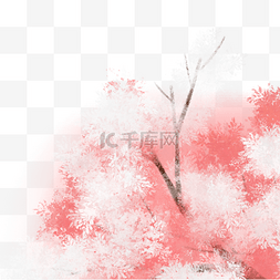 樱花树插图图片_粉色樱花树