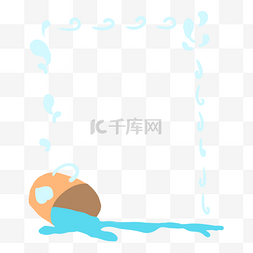 跳转水桶图片_水桶洒水边框