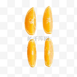 水果瓣图片_四瓣橙子