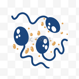 疾病细菌卡通图片_精子细胞细菌PNG免抠素材